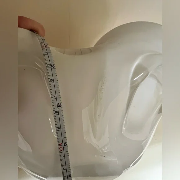 Vintage Murano Vetreria Fratelli Toso Rolled Sides Hollow Canes Cased Bowl - Picture 4 of 11